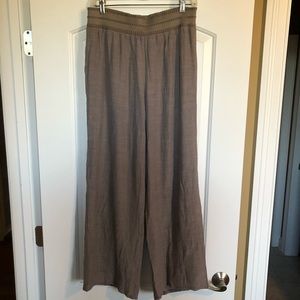 ⚡️NWOT⚡️ Apt 9 Stretch Waist Taupe Wide Leg Pants